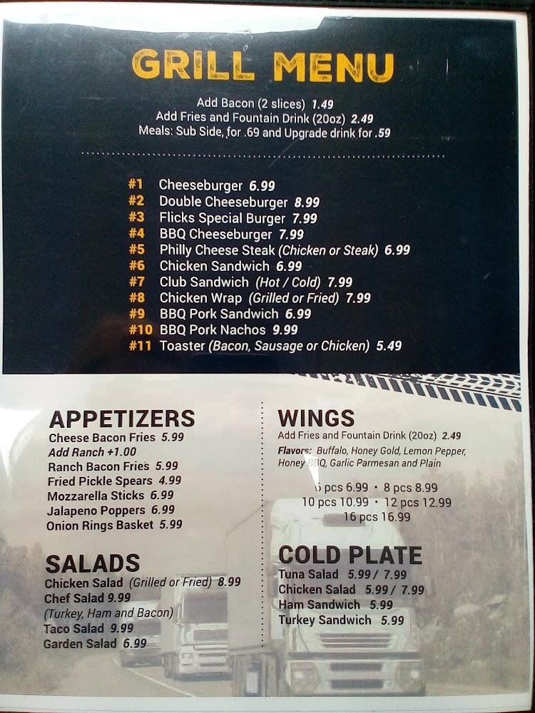 Flick's Restaurant Menu image 1